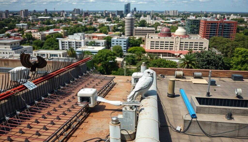 Bird deterrent installation in Pretoria